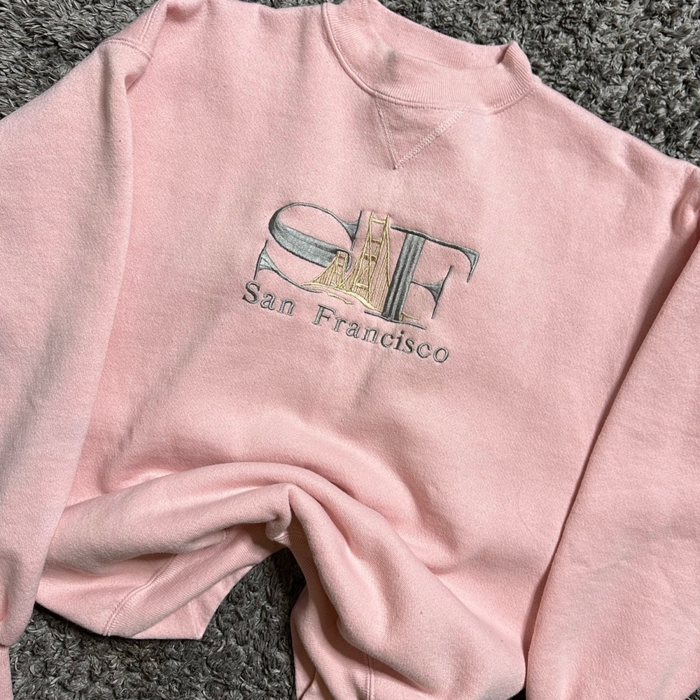 San Francisco Graphic Crewneck Sweatshirt - Pink